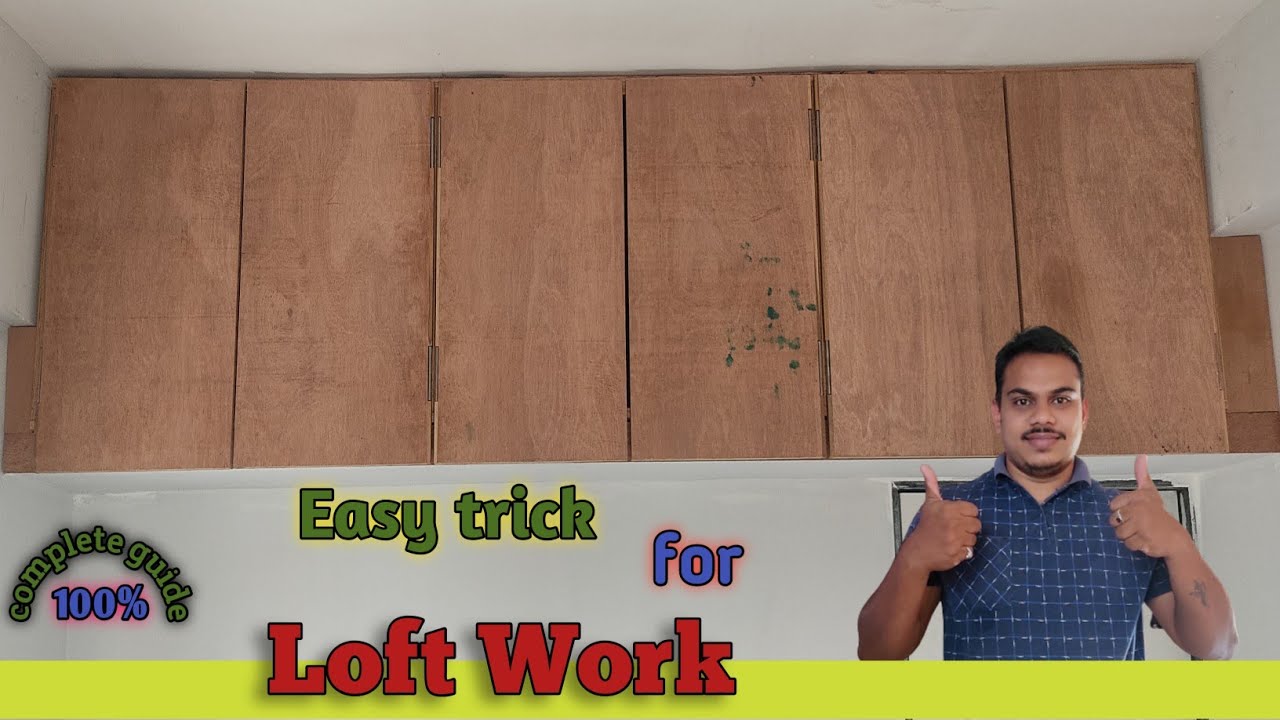 Loft making / How to make loft work / plywood loft work / bedroom loft design