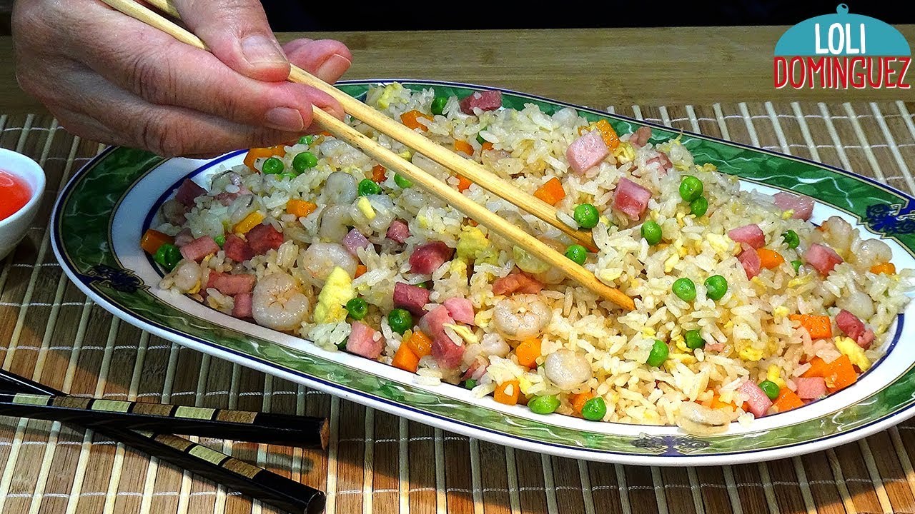HOY TE ENSEÑO CÓMO HACER ARROZ FRITO TRES DELICIAS. Loli Domínguez - Recetas paso a paso, tutorial