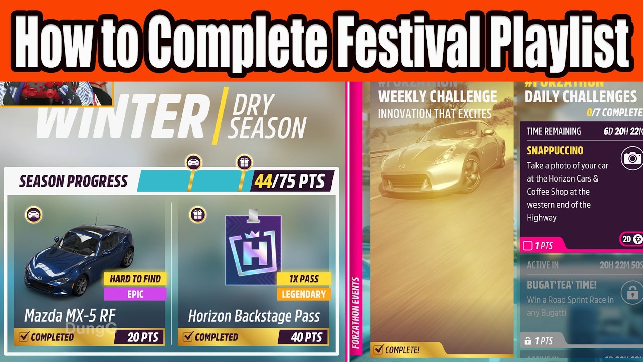 Forza Horizon 5 How to Complete Festival Playlist Winter Season Series 62 Full Guide, Tune Code