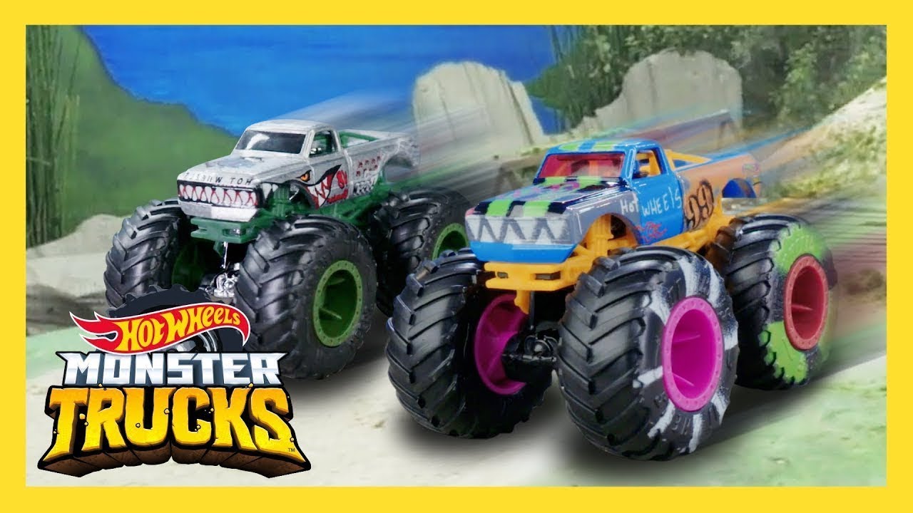 ¡Monster Trucks vs. Rocas Colosales! ¡La máxima interferencia de carrera! | Hot Wheels Español