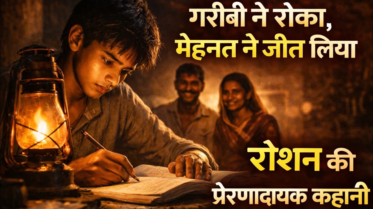 लालटेन की रोशनी में पढ़ने वाला लड़का… आज बना अधिकारी | Emotional Success Story | hindi story | motiv