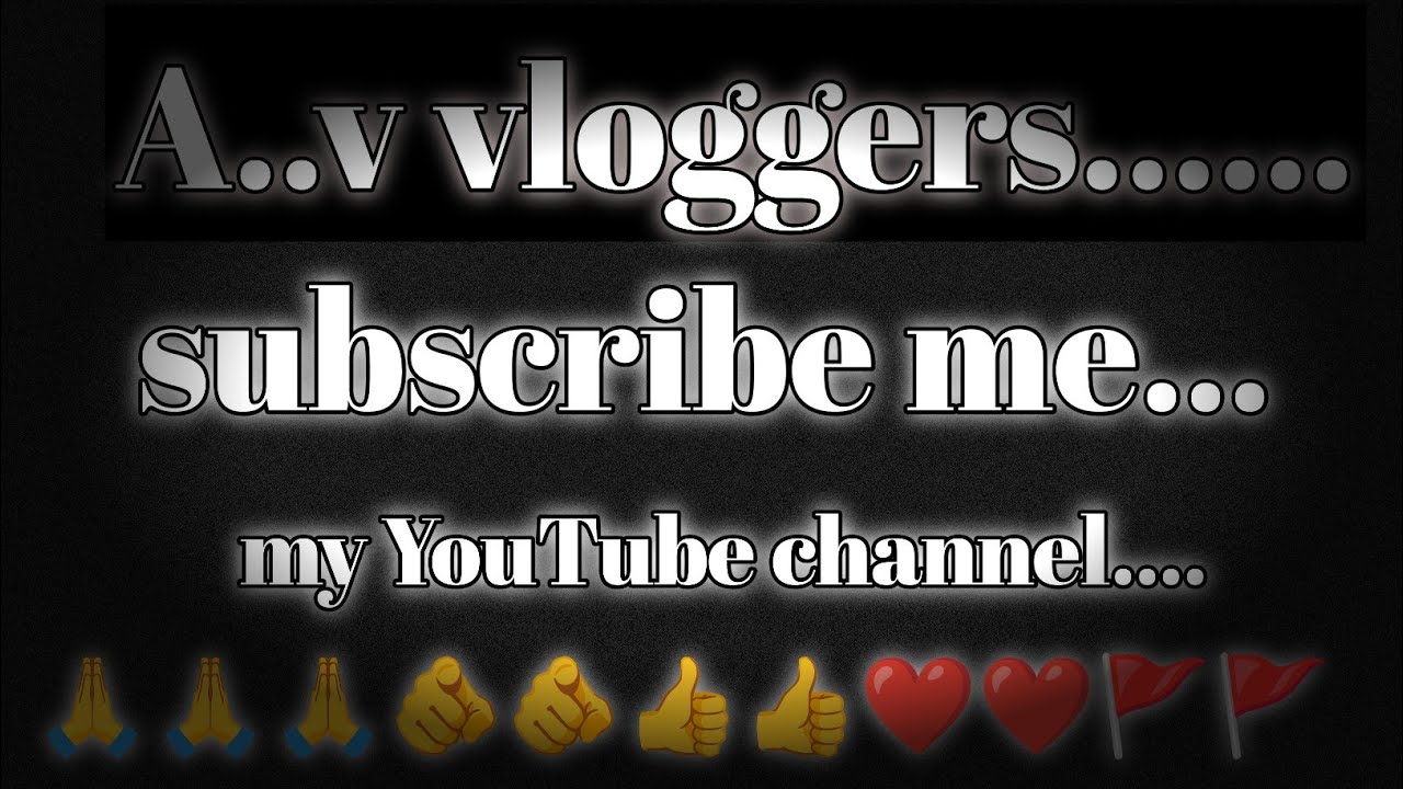 My new vlog 