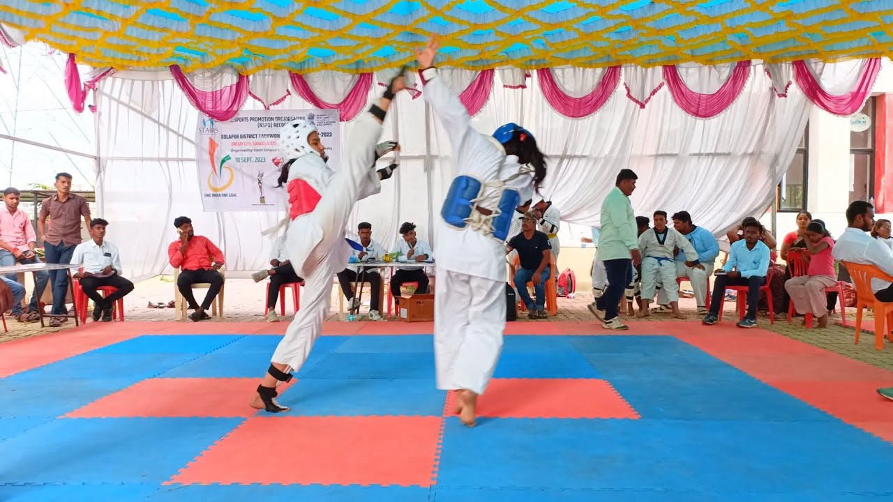 Taekwondo Championship under 17 years girls final fight 🥋🥇