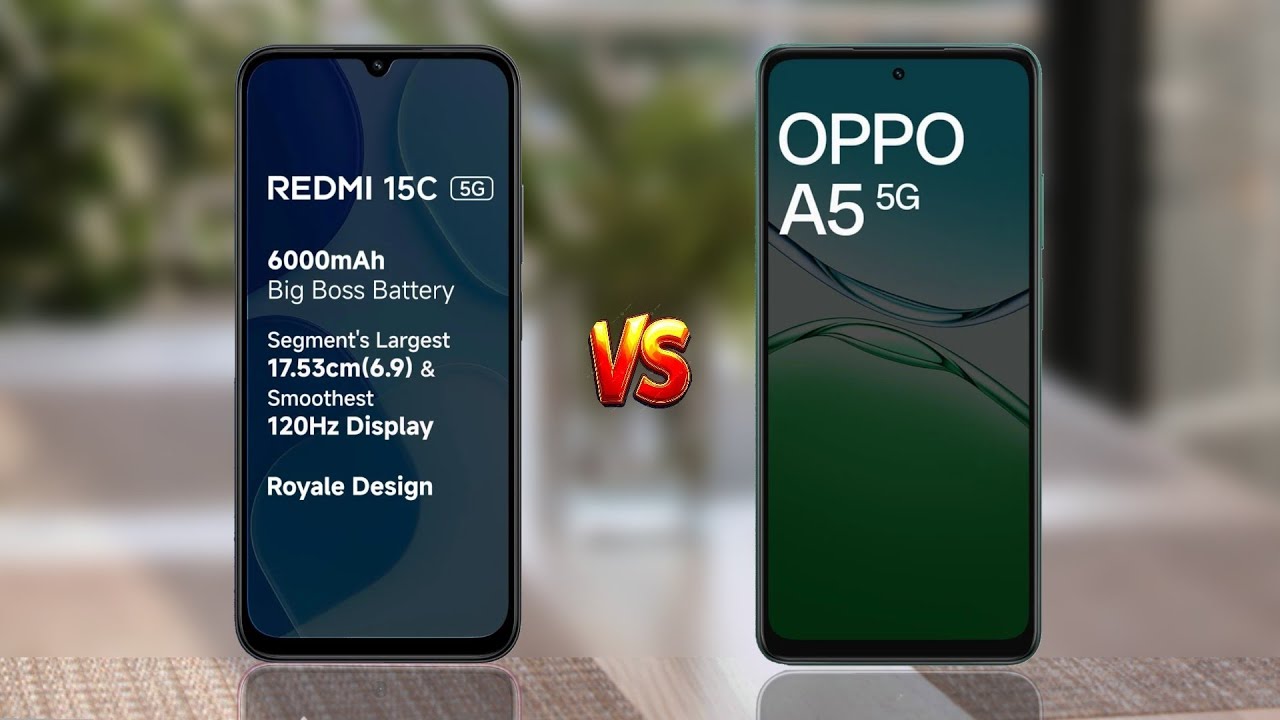 Redmi 15c против OPPO A5
