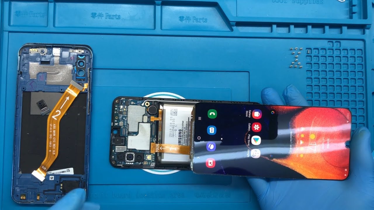 BİR İLK Samsung Galaxy A50 Ön Cam Değişimi Sesli Anlatım#samsung