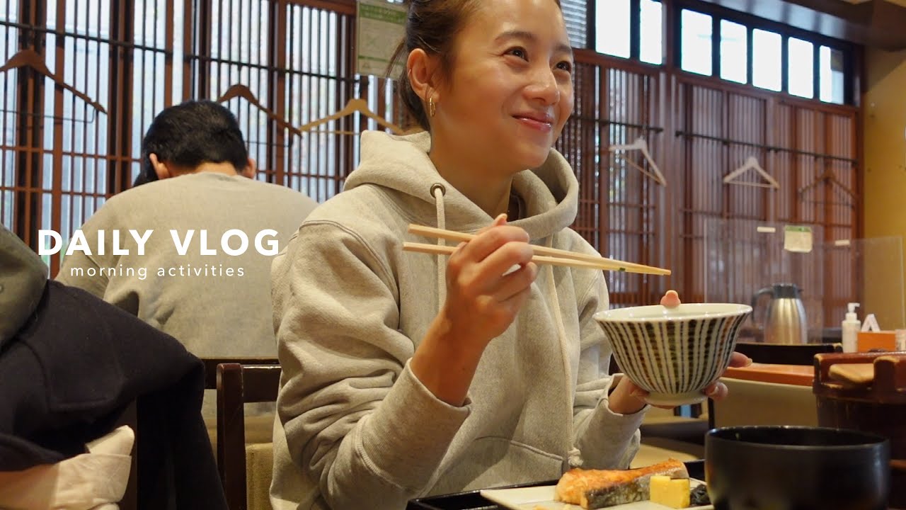 【Vlog】親友と朝活してきた🍚🌅
