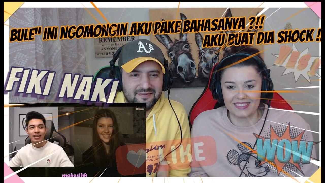 🇮🇩 Fiki Naki Bule Ini Ngomongin Aku Pake Bahasanya ?Aku Buat Dia SHOCK !!!Pall Family Reaction !!
