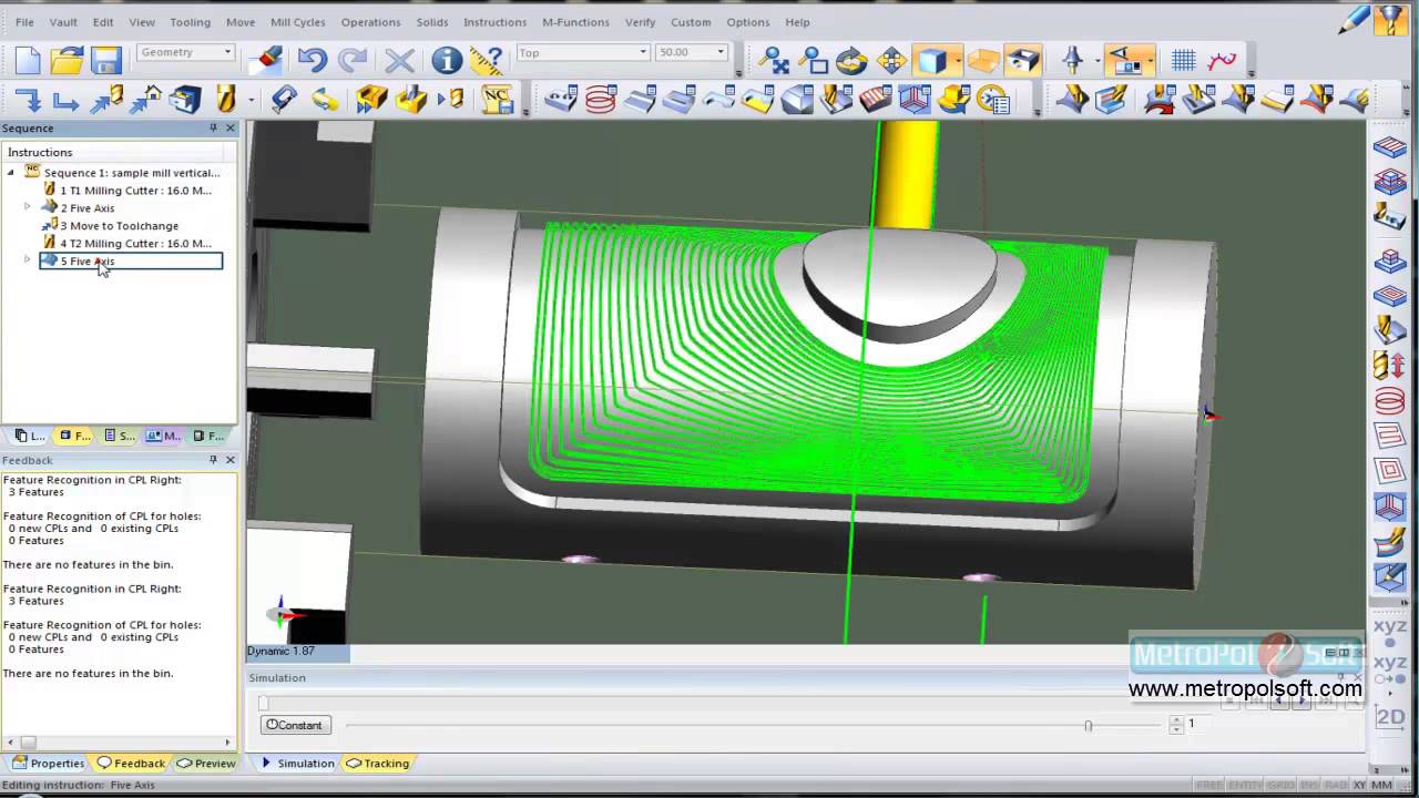 Edgecam Eğitim Videoları 4 Eksen Simültane İşleme [2]