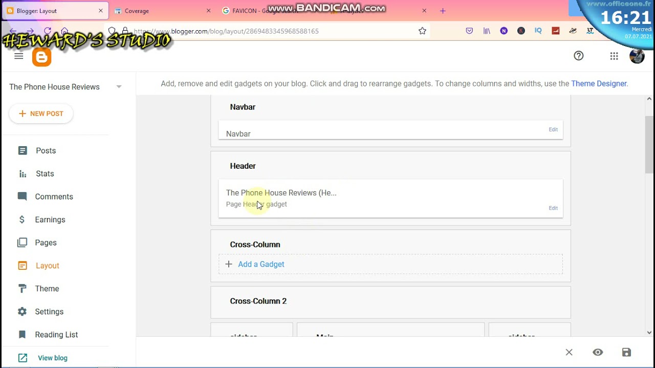 5. Setting up Your Blogger Blog Layout