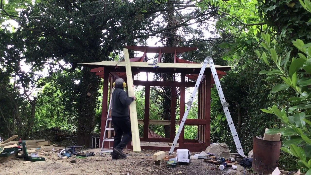 Part 7: How to make a Japanese tea house - The roof cladding