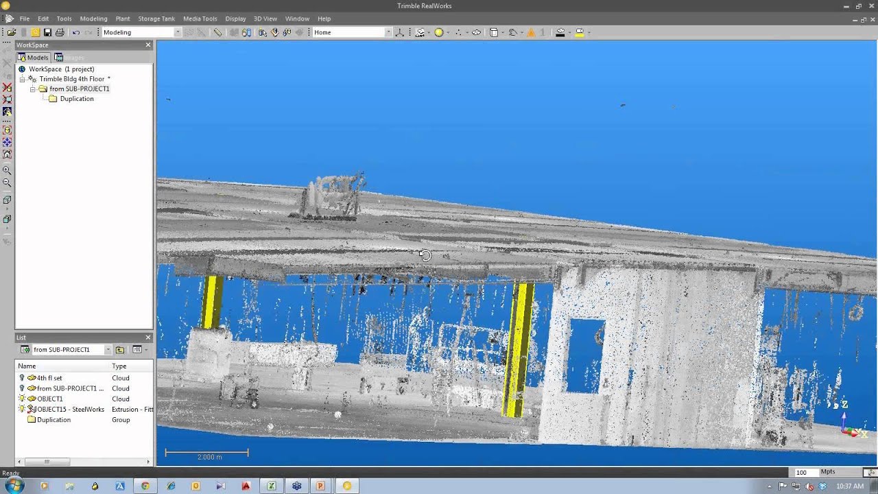 How to Create 3D Models from 3D Point Clouds Using Trimble RealWorks