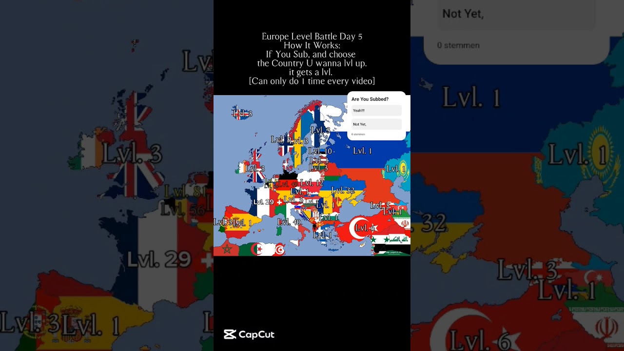 Europe Level Battle Day 5 #subscribe #makemefamous #meme #funny #trending #blowup #fyp #europe #map