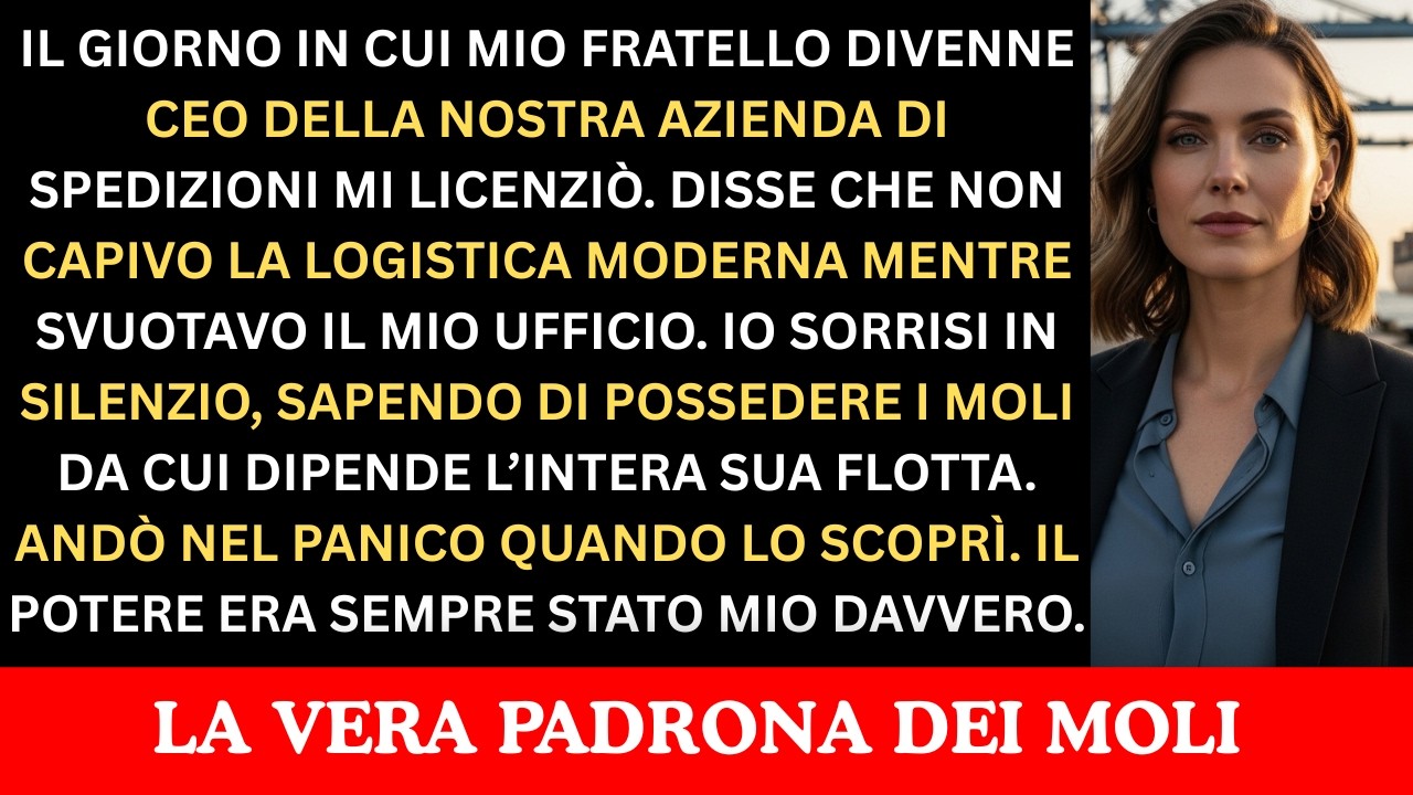 Licenziata da Mio Fratello, Ma i Suoi Porti Dipendono da Me