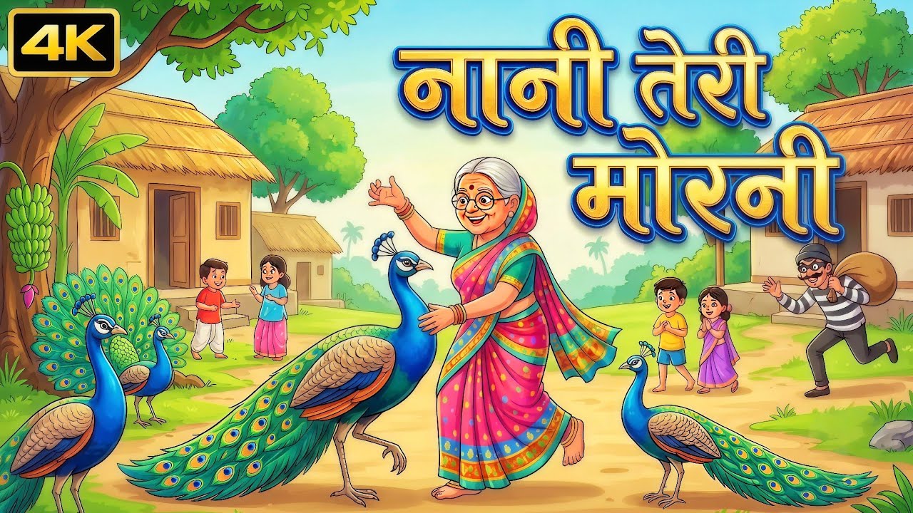 नानी तेरी मोरनी को मोर ले गया cartoon video|| Nani Teri Morni Ko Mor ||Kids Rhymes Best Video