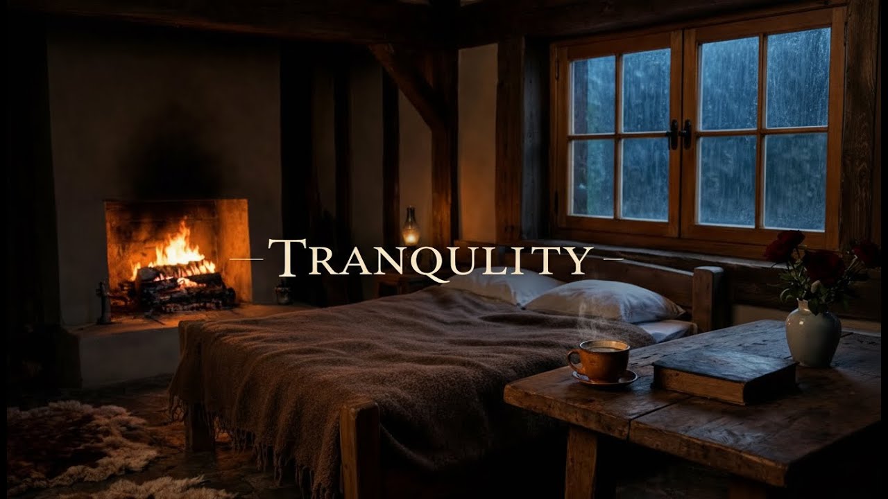 Cinematic Rain Ambience with Acoustic Guitar for Emotional Recovery