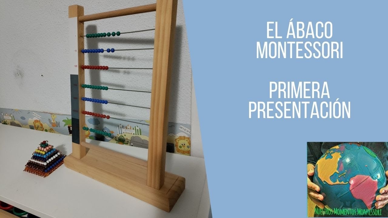 🧮 Ábaco Montessori Grande: Presentación y construcción de números (6 a 12 años)