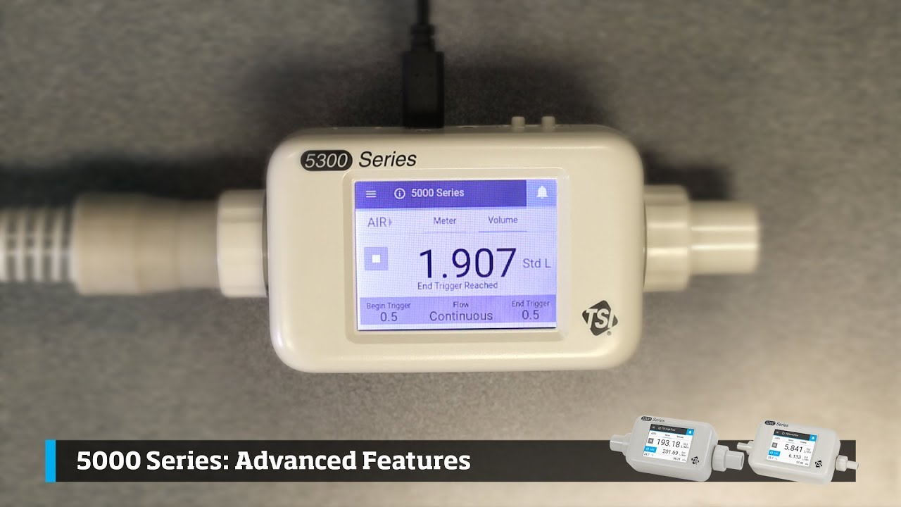 Advanced Features of the TSI 5000 Series Mass Flow Meter