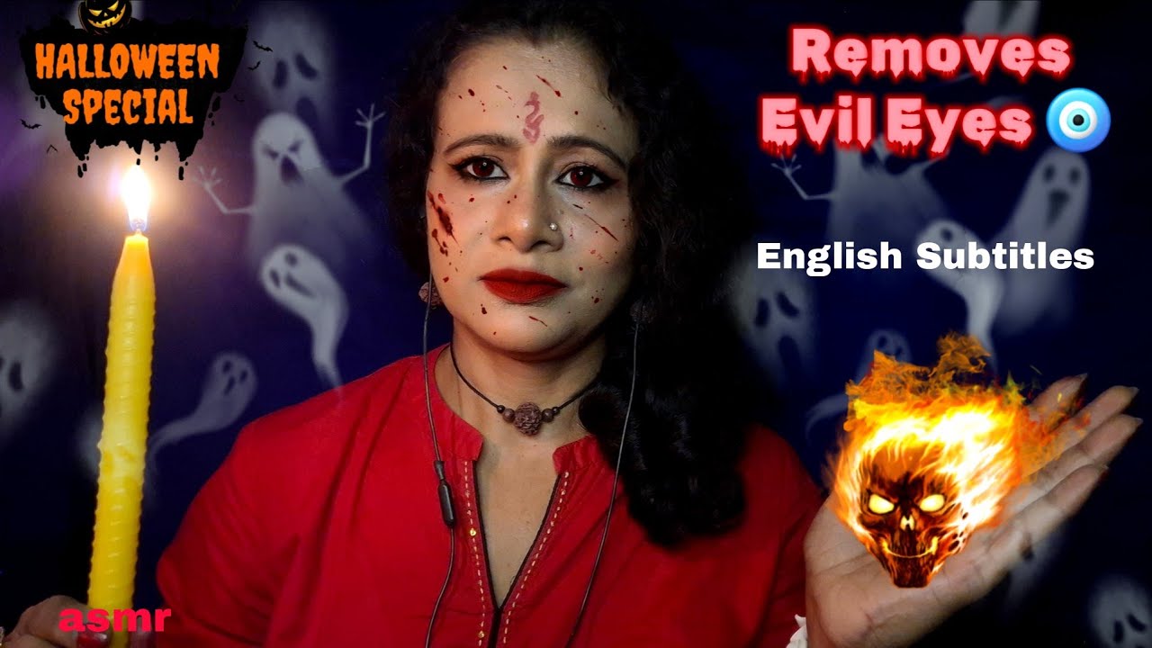 ASMR Tantrik Roleplay ~ Removes Evil Eye 👁️ Feel Calm & Protected | Halloween Special ASMR 