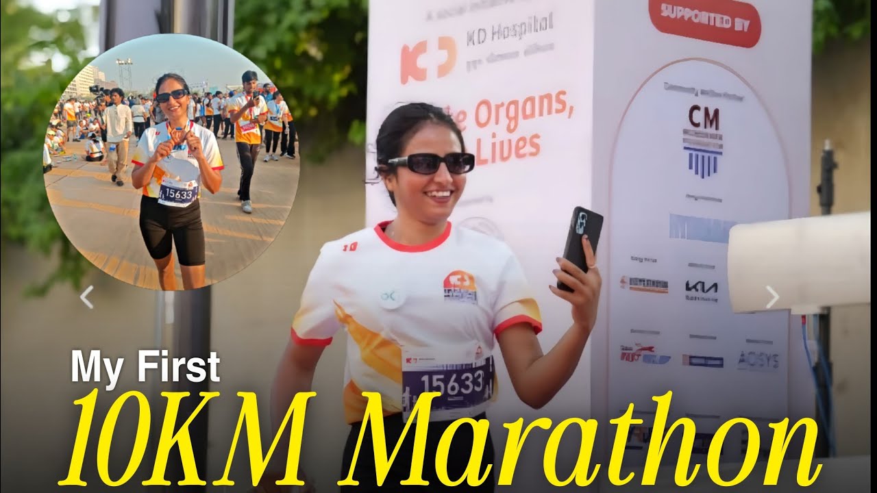 My 1st  10km marathon ahmedabad river front 💪💪....@KsdtridevMeena  #viralvideos #dailyvideoblog 