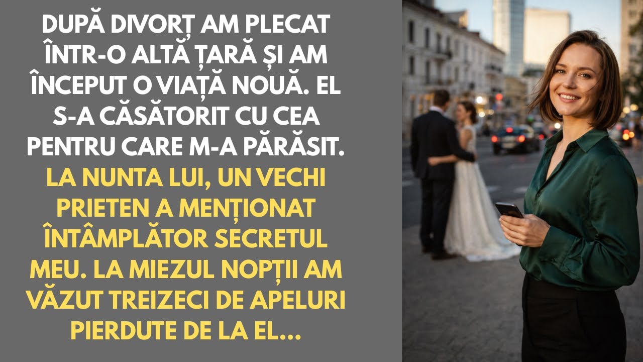 După divorț am plecat într-o altă țară. La nunta lui a ieșit la iveală secretul meu–la miezul nopții