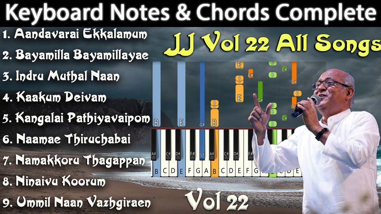 JJ Vol 22 All Songs Keyboard Notes & Chords | Jebathotta Jeya Geethangal | Berchmans JJ Vol 22
