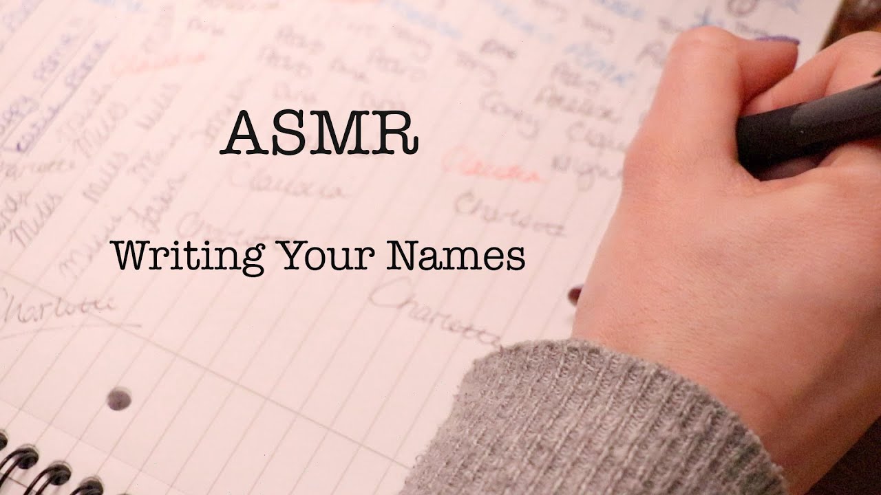 Writing and Highlighting Your Names {ASMR} Whispered/Soft Spoken