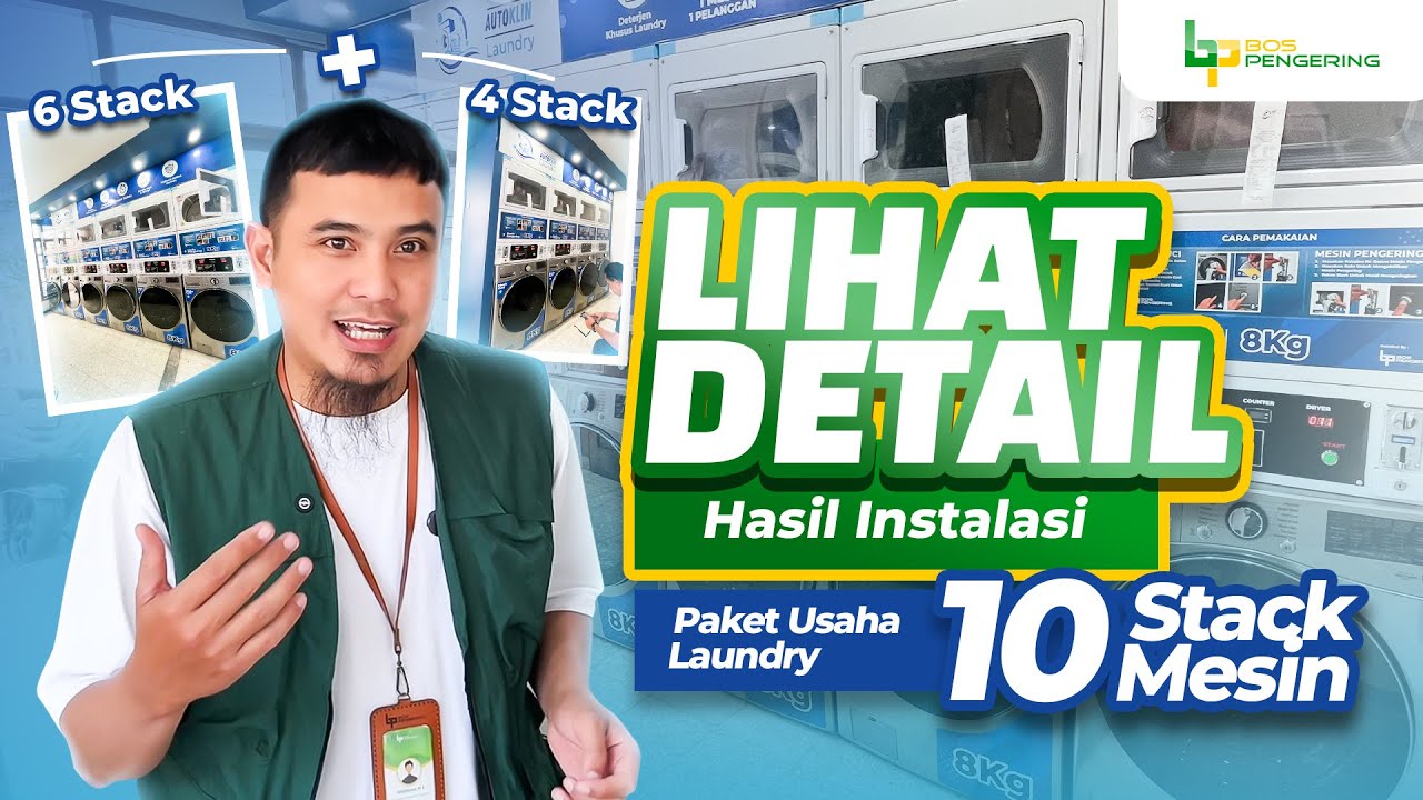 Paket Usaha Laundry Koin 10 Stack - Auto Klin Laundry