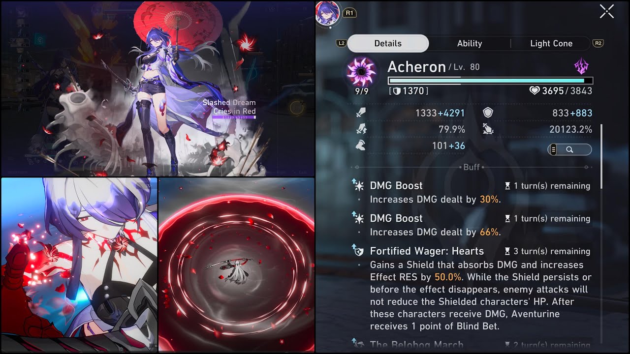 Acheron CRIT DMG 20k% Erudition Path | Company Time Gold & Gears