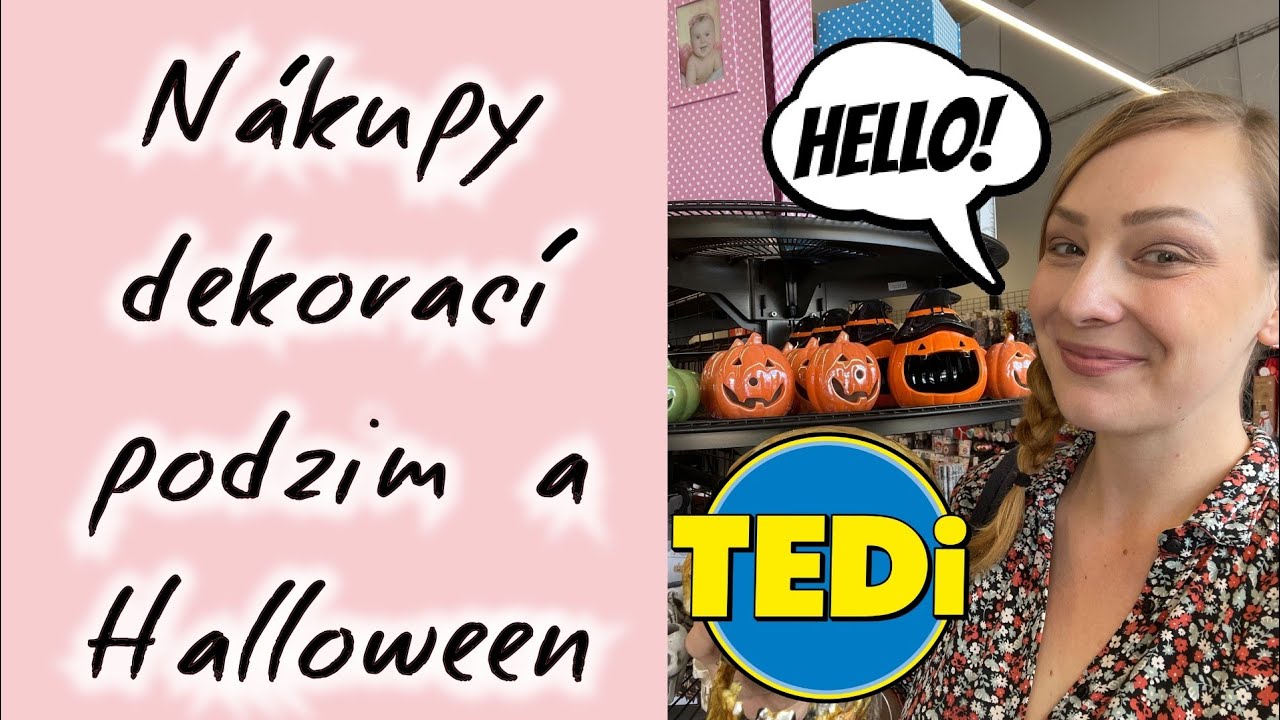 POJĎTE se mnou NAKUPOVAT!! PODZIM a Halloween v TEDi