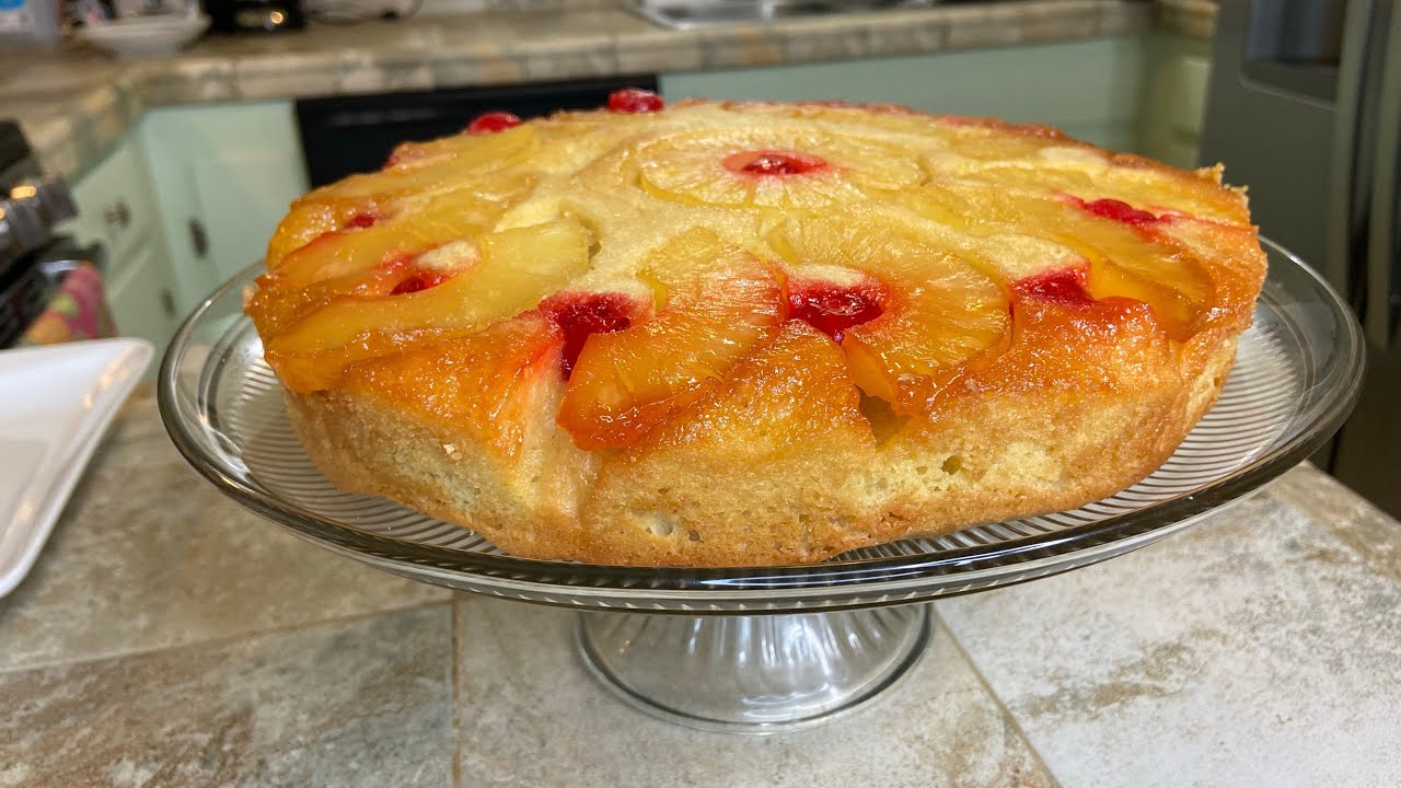 Volteado de piña 🍍 con queso (pastel de piña )