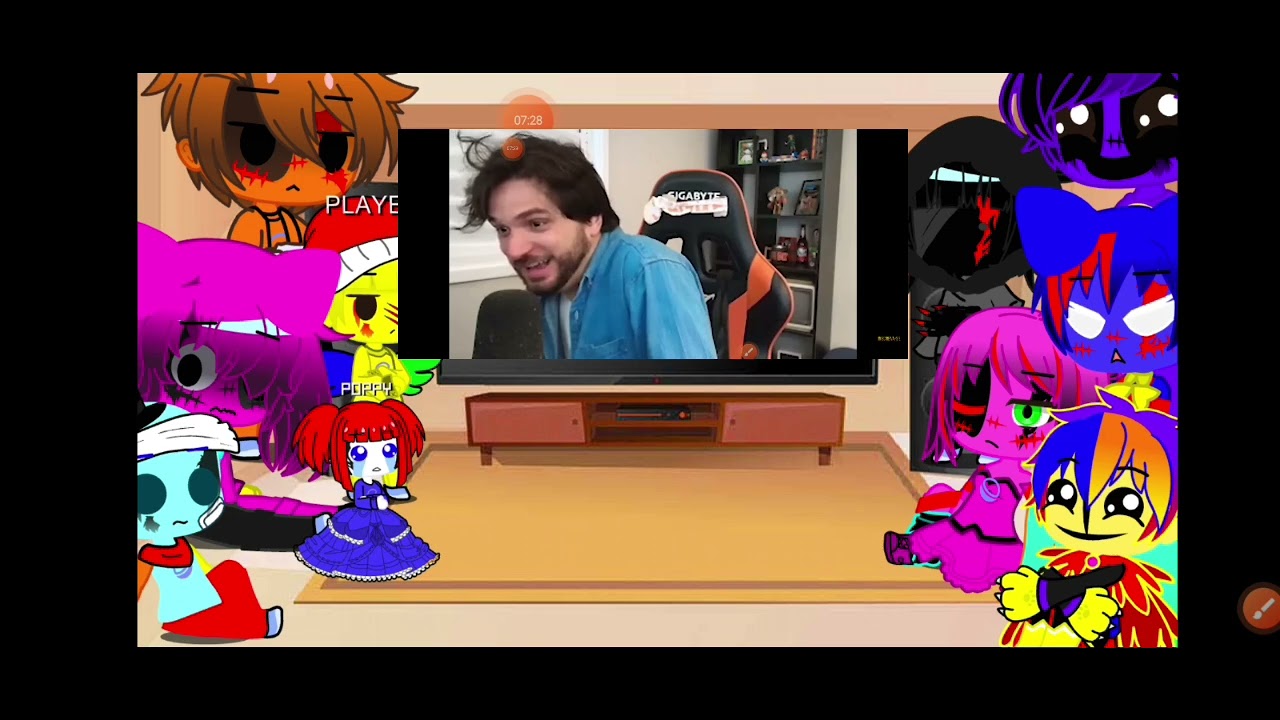 POPPY PLAY TIME REAGINDO AOS MEMES DO JAZZGHOST EN POPPY 4