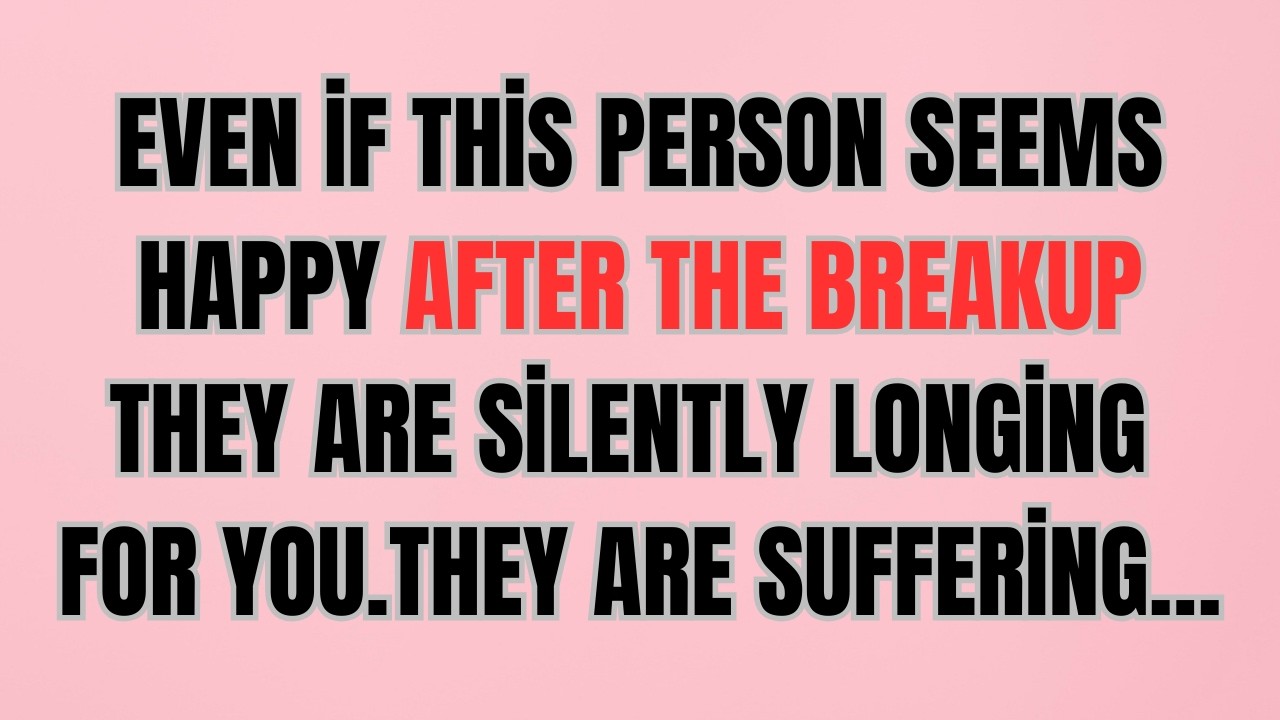 Even if this person seems happy after the breakup, they’re silently longing for you. Suffering…