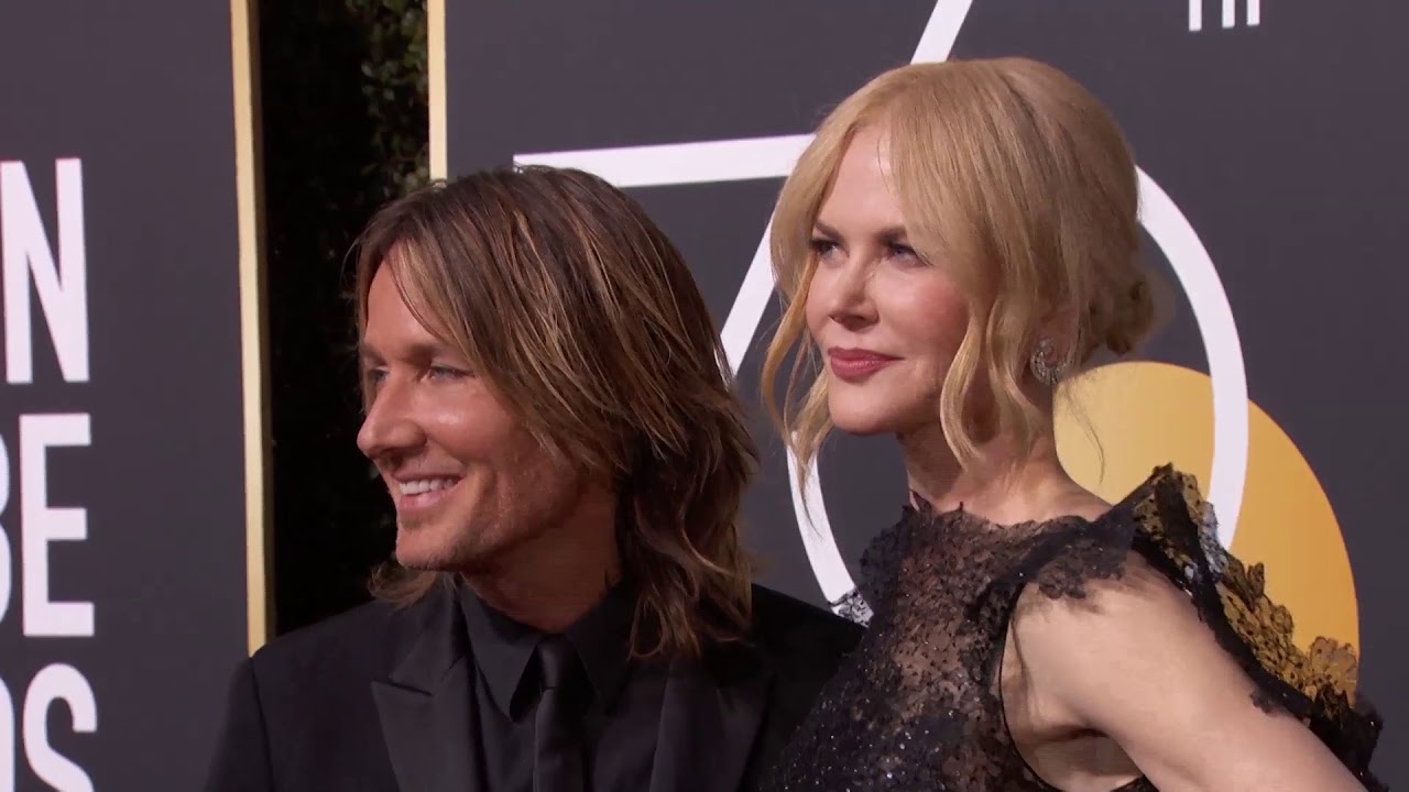 Nicole Kidman & Keith Urban Golden Globe Awards Fashion Arrivals (2018) | ScreenSlam