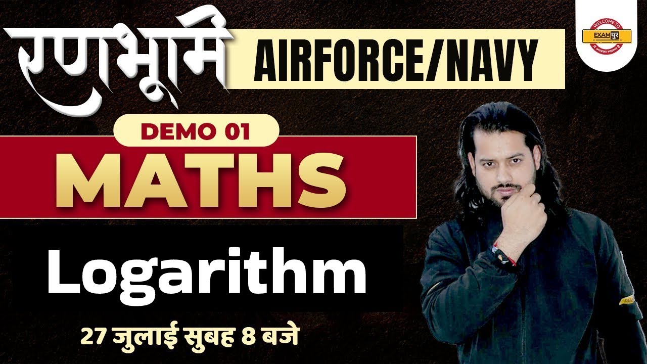 Agniveer Air force/navy Maths Class | Ranbhoomi Classes | Maths Logarithm | Maths By Vivek Rai Sir