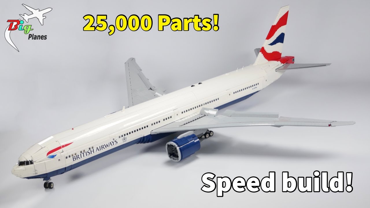 LEGO Boeing 777 MOC! Full Speed Build!