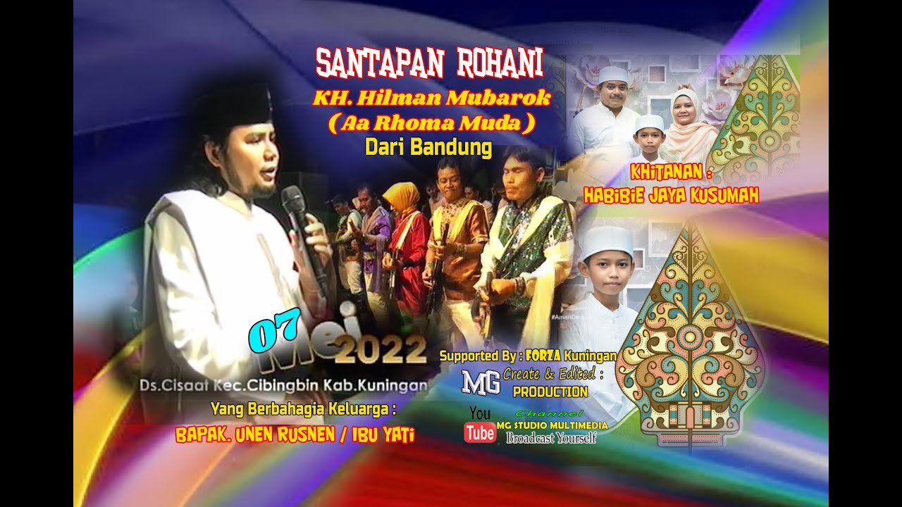 Live NADA & DAKWAH Bersama KH. Hilman Mubarok ( Aa Rhoma Muda ), Sabtu 07 Mei  2022