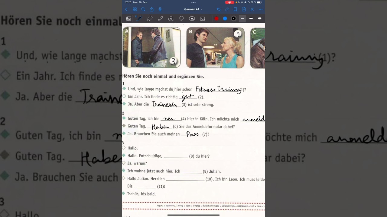 Netzwerk A1 Arbeitsbuch Kapitel - 7 : Kontakte! | German Self Study Series