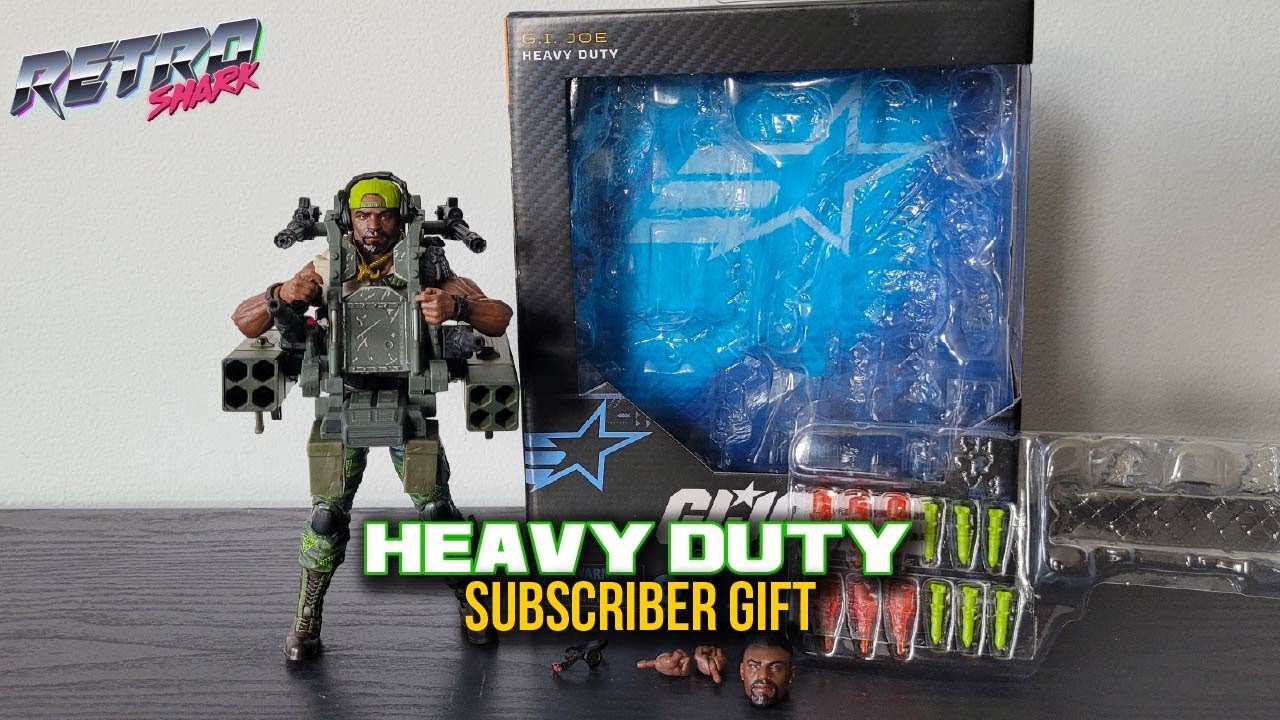 Subscriber Gift! GIJOE Classified Heavy Duty Action Figure Review & Unboxing | RetroShArK