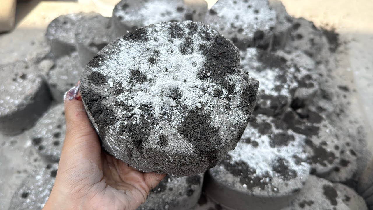 🍓shape series #11 || gritty black texture dry /claypot water crumbling 🔥
