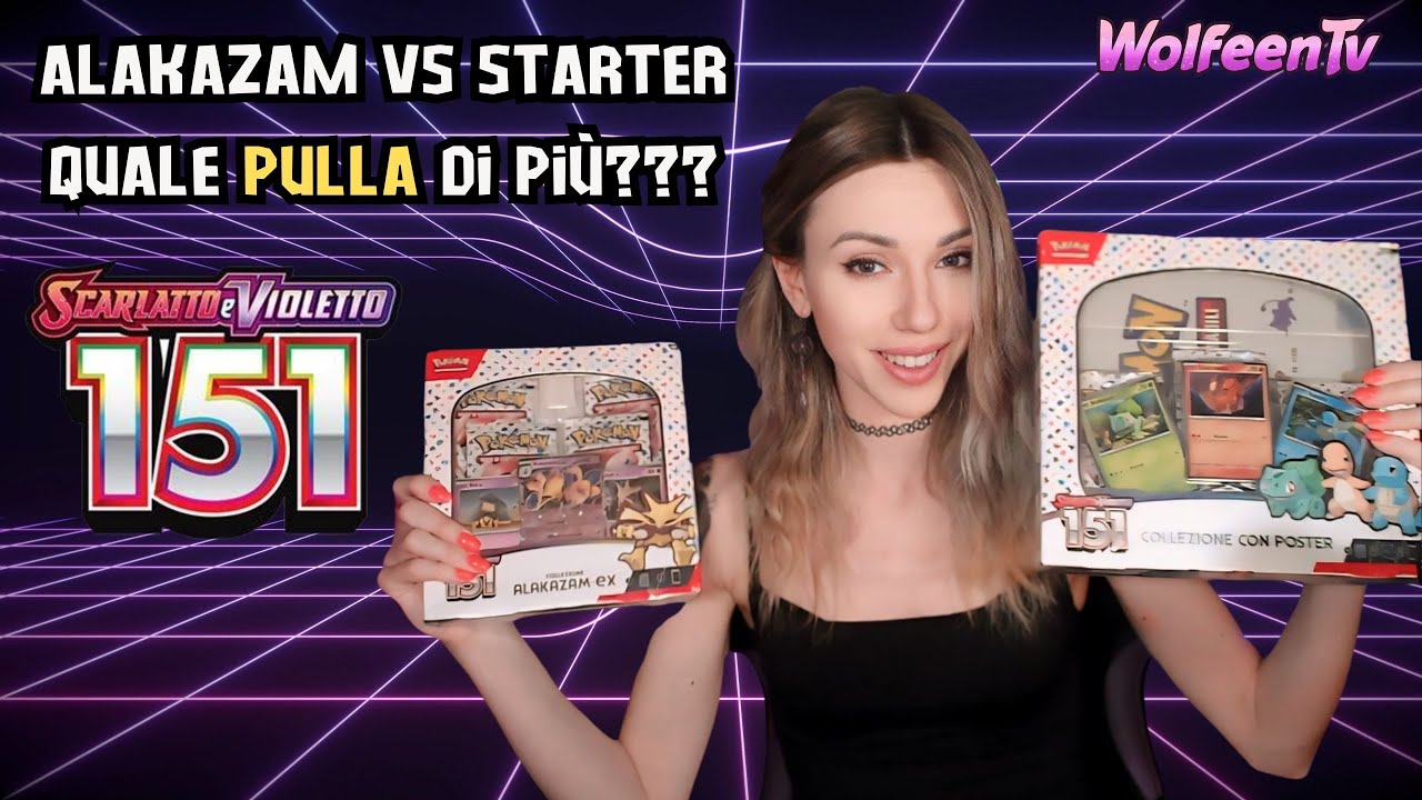 Collezioni di 151 quale pulla di più? ALAKAZAM VS STARTER: Sfida di carte Pokémon! - WolfeenTv