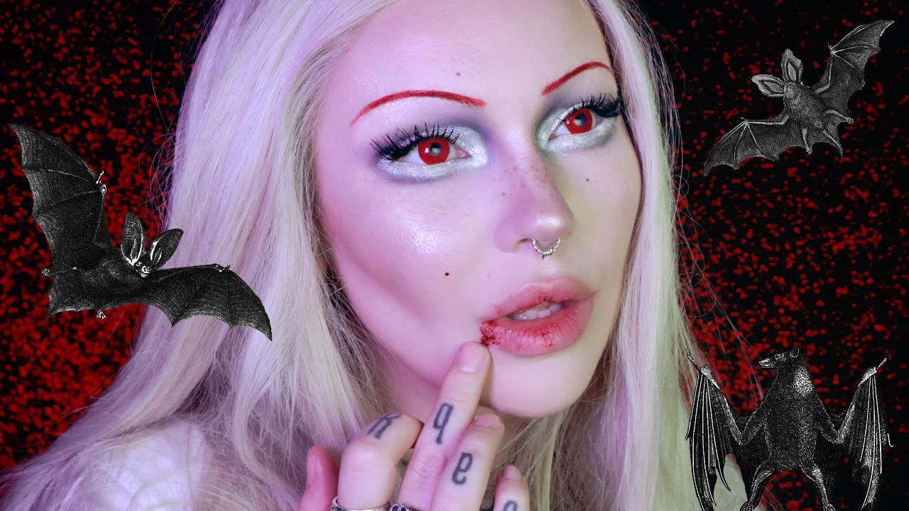 pretty vampire makeup tutorial / halloween 2023
