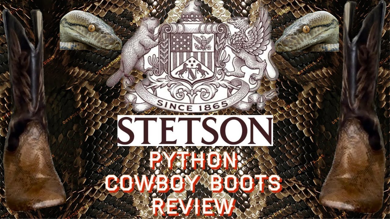 Stetson chocolate python cowboy boot review