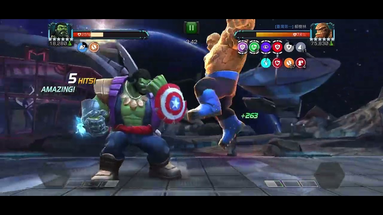 Mcoc The Overseer R4 vs Thing Boss P4 (off season)
