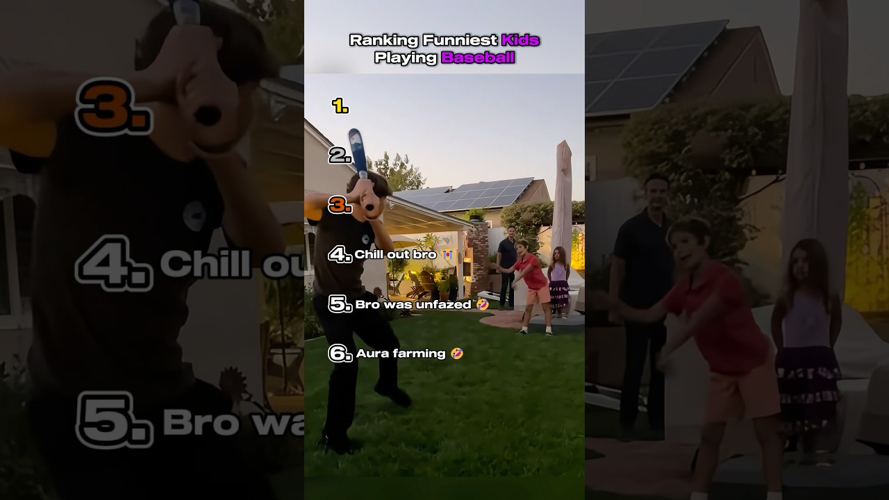 Ranking funniest kids playing baseball