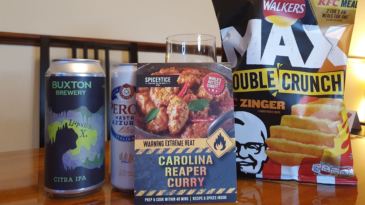SPICEnTICE Carolina Reaper Curry Cook Along, plus Peroni Beer Review.  Part 1