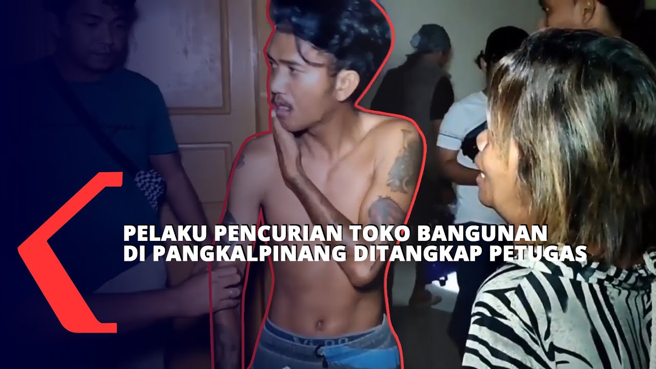Pelaku Pencurian Toko Bangunan di Pangkalpinang  Diringkus Petugas