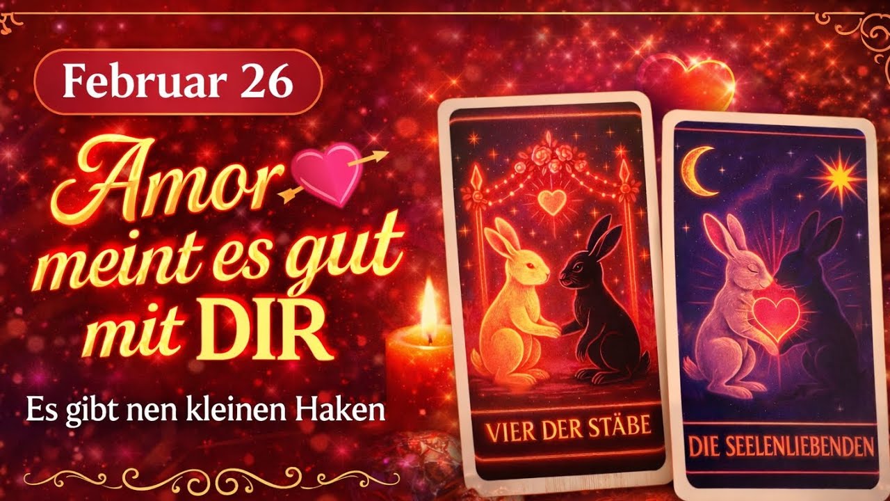 💘Februar 26💖 Amor 👼🏹hat einen Plan 💌Wiederbegegnung🫂+“Alte Ängste“😱#tarot 