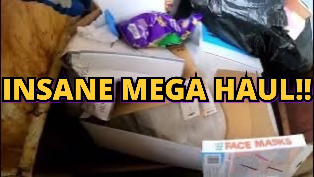 DUMPSTER DIVING   INSANE MEGA HAUL  THIS IS UNREAL JACKPOT 