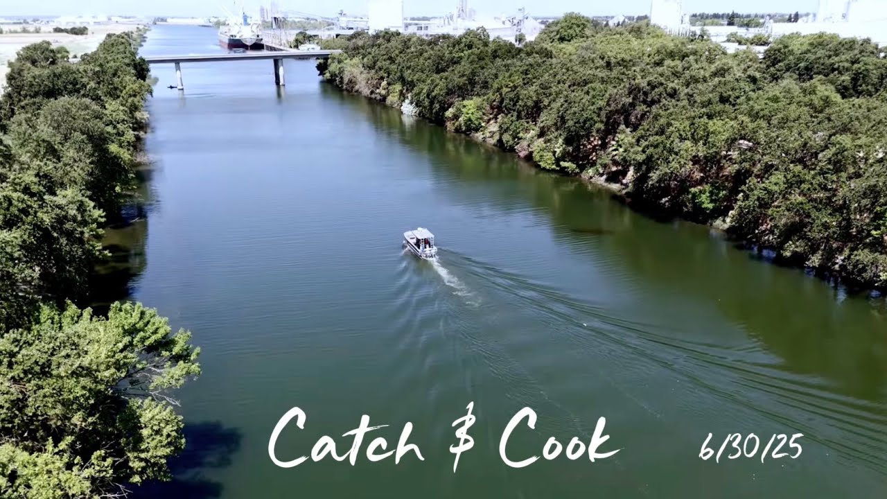 Bluegill Fishing @ Barge Canal in Sacramento (Catch n Cook)