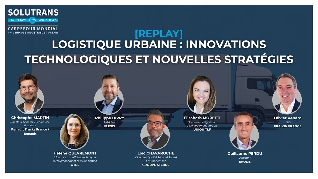 [CONFERENCE] Logistique urbaine : innovations technologiques et nouvelles stratégies